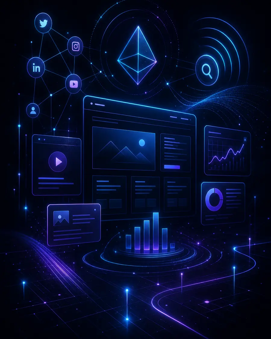Integrated digital marketing and AI growth systems